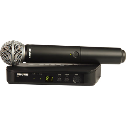Shure BLX24/SM58 Sistema de Micrófono Inalámbrico con 14h Batería y 300' Alcance