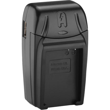 Watson Compact Kit de Cargador AC DC con Placa Adaptadora para NB-12L y Puerto USB