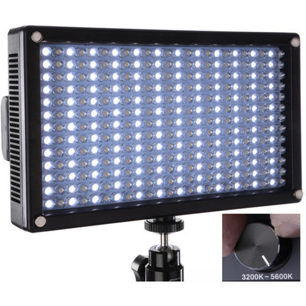 Genaray LED-7100T Luz LED para cámara 312 LEDs 3200-5600K con difusor magnético y baterías duales