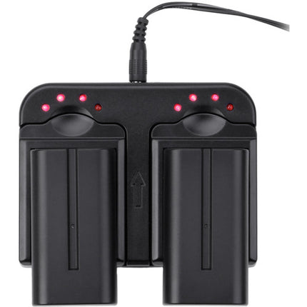 Genaray LED-7100T Luz LED para cámara 312 LEDs 3200-5600K con difusor magnético y baterías duales