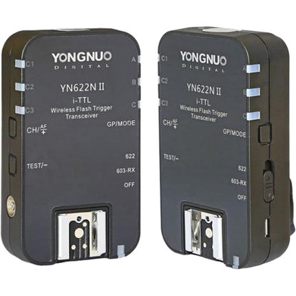 Yongnuo i-TTL Transceptor YN622N II para cámaras Nikon Pack 2 unidades