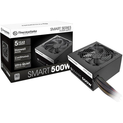 Thermaltake Smart 500W Fuente de Poder 120mm Ventilador 80 PLUS