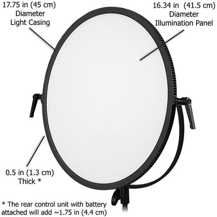 FotodioX C-700RSV FlapJack LED bicolor 18 pulgadas 3200-5600K 2 baterías NP-F960