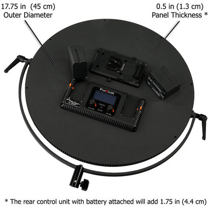 FotodioX C-700RSV FlapJack LED bicolor 18 pulgadas 3200-5600K 2 baterías NP-F960