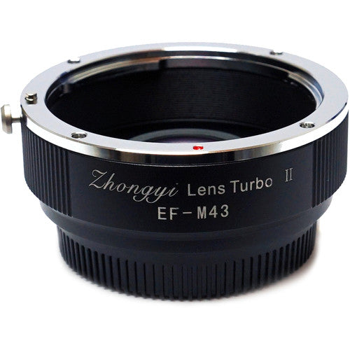 Mitakon Zhongyi Adaptador de Lente Canon EF a Micro Cuatro Tercios Turbo Mark II 0.726x Apertura 1 Stop Metal