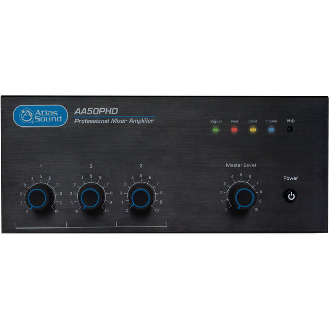 AtlasIED Atlas Sound AA50PHD Amplificador Mezclador BGM 50W 4 Entradas