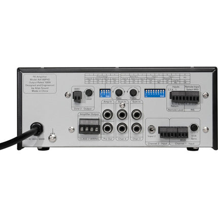 AtlasIED Atlas Sound AA100PHD Amplificador Mezclador BGM 100W 4 Entradas PHX RCA