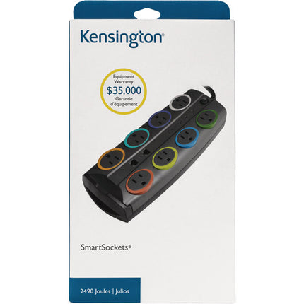 Protector Contra Sobretensiones Kensington SmartSockets 8 Tomas Estándar