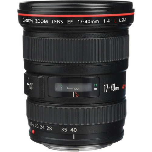 Canon EF 17-40mm f4L USM objetivo con motor AF ultra-sónico apertura f4 a f22