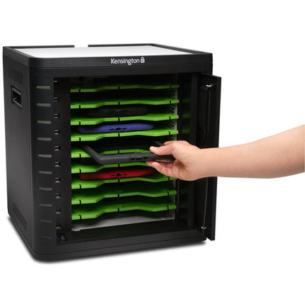 Kensington Charge and Sync Gabinete de Carga para 10 Tablets con Llaves y Cables