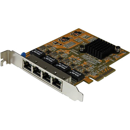 StarTech ST1000SPEX43 Tarjeta Adaptadora Red PCIe 4 Puertos Gigabit 2000 Mbps
