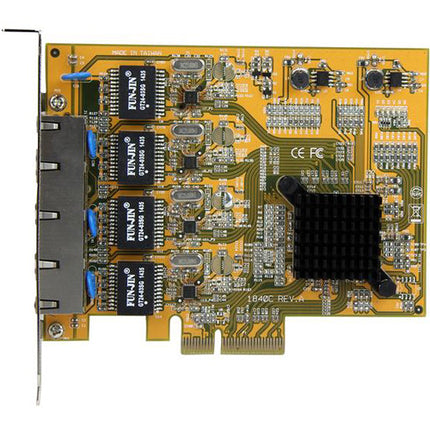 StarTech ST1000SPEX43 Tarjeta Adaptadora Red PCIe 4 Puertos Gigabit 2000 Mbps