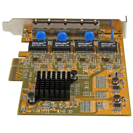 StarTech ST1000SPEX43 Tarjeta Adaptadora Red PCIe 4 Puertos Gigabit 2000 Mbps