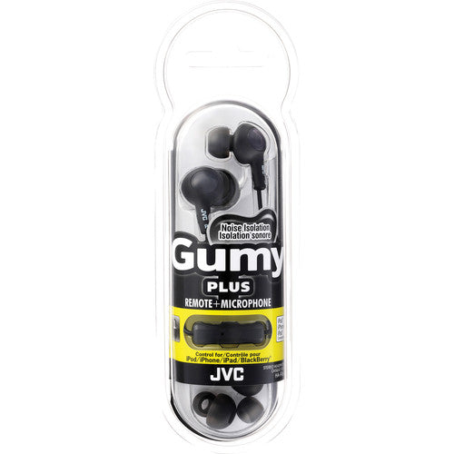 JVC HA-FR6 Gumy Plus Auriculares Intrauditivos Negro 11mm 10Hz-20kHz