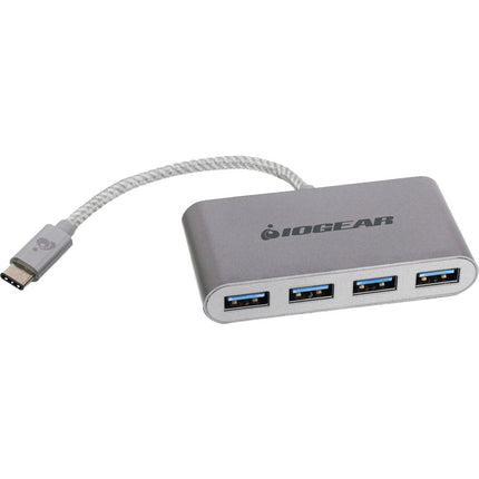 IOGEAR HUB-C Adaptador USB Type-C a 4 Puertos USB Type-A 5 Gb/s Plug and Play