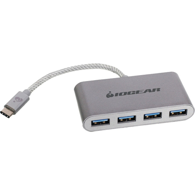 IOGEAR HUB-C Adaptador USB Type-C a 4 Puertos USB Type-A 5 Gb/s Plug and Play