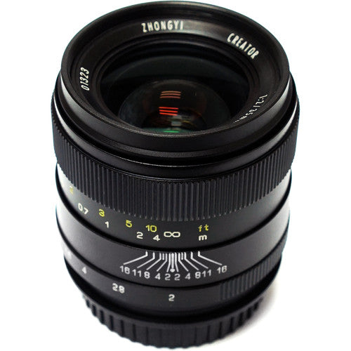 Mitakon Zhongyi Creator 35mm f2 para Nikon F Montura con enfoque manual y apertura f2-f22
