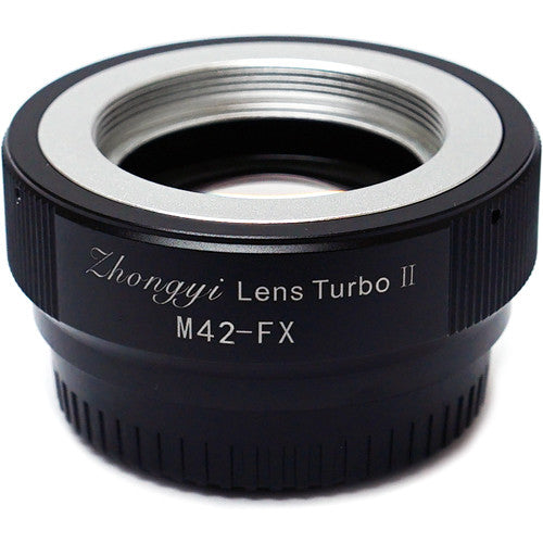 Mitakon Zhongyi Lens Turbo Adapter V2 Adaptador M42 a Fujifilm X APS-C 4 Elementos Ópticos