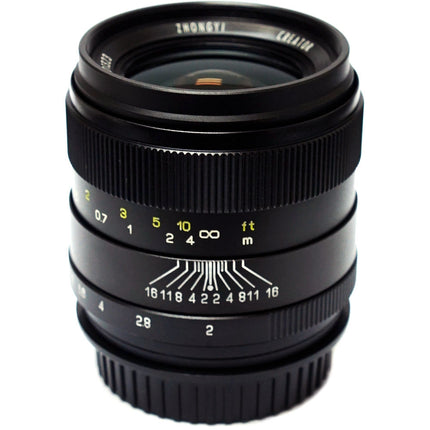 Mitakon Zhongyi Creator 35mm f2 para Nikon F Montura con enfoque manual y apertura f2-f22