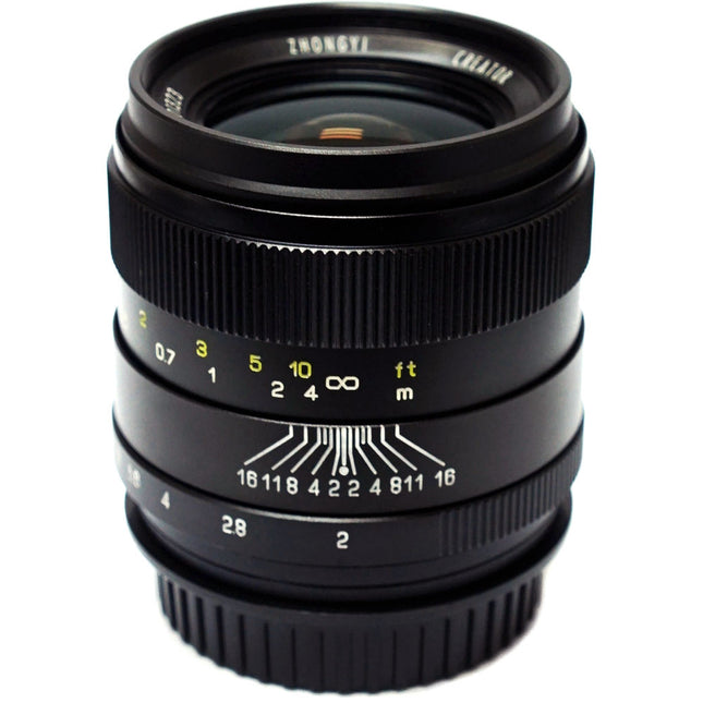 Mitakon Zhongyi Creator 35mm f2 para Nikon F Montura con enfoque manual y apertura f2-f22