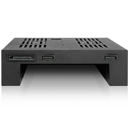 Icy Dock MB322SP-B ExpressCage Adaptador para Bahía 5.25" Soporta 2 x 2.5" y 1 x 3.5"