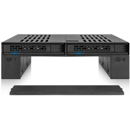 Icy Dock MB322SP-B ExpressCage Adaptador para Bahía 5.25" Soporta 2 x 2.5" y 1 x 3.5"