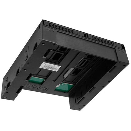 Icy Dock MB322SP-B ExpressCage Adaptador para Bahía 5.25" Soporta 2 x 2.5" y 1 x 3.5"