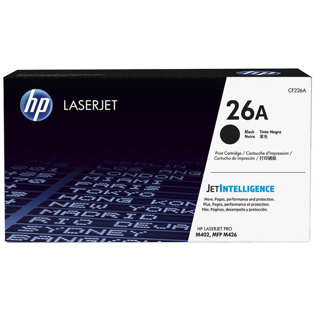 Cartucho de tóner HP 26A negro para LaserJet Pro M402 M426 3100 páginas
