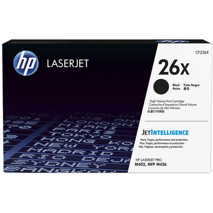 HP 26X Cartucho de Tóner Negro Alta Capacidad 9000 Páginas para LaserJet Pro M402 M426