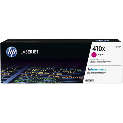 Tóner HP 410X Magenta para impresoras LaserJet M452 M477 rendimiento 5000 páginas