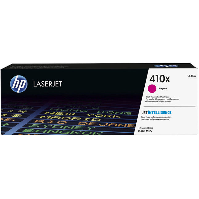 Tóner HP 410X Magenta para impresoras LaserJet M452 M477 rendimiento 5000 páginas