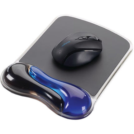 Kensington Duo Gel Mouse Pad con Reposamuñecas Gel Ventilado Azul Negro