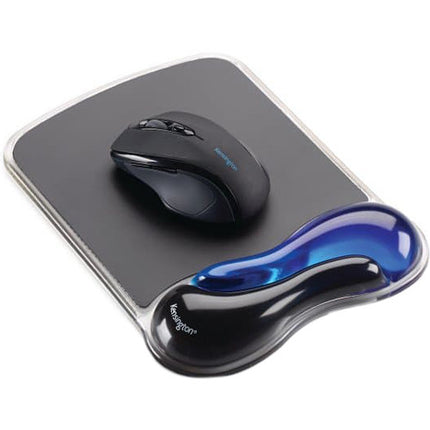 Kensington Duo Gel Mouse Pad con Reposamuñecas Gel Ventilado Azul Negro