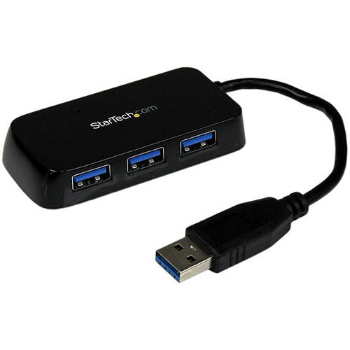 StarTech Hub USB 3.0 portátil 4 puertos SuperSpeed 5 Gbps integrado