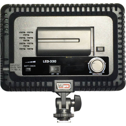 Vidpro LED-330 Luz LED de Vídeo para Cámara 5600K Batería NP-F550 Incluida