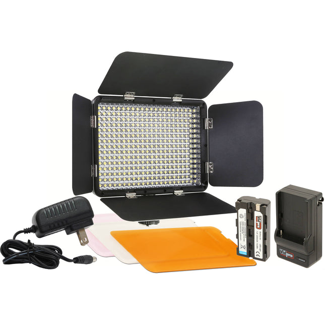 Vidpro LED-330 Luz LED de Vídeo para Cámara 5600K Batería NP-F550 Incluida