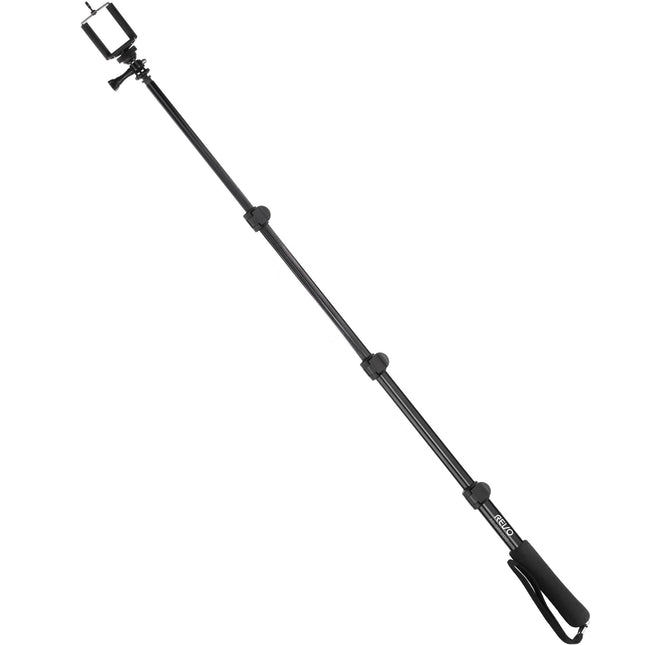 Revo Palo Ajustable para Cámara Extensible 38 Pulgadas con Soporte Smartphone