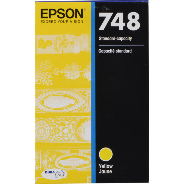 Epson DURABrite Pro 748 Cartucho de Tinta Amarilla Capacidad Estándar para WorkForce Pro