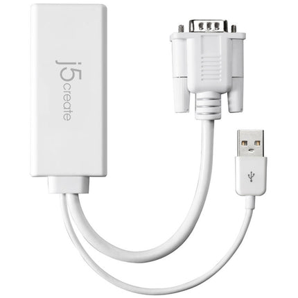 j5create Adaptador de Video VGA a HDMI Resolución 1920x1200 USB Audio