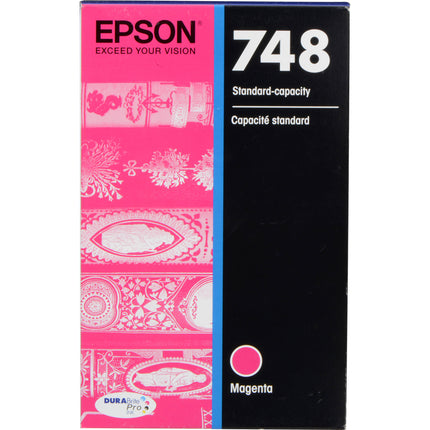 Cartucho de Tinta Magenta Epson DURABrite Pro 748 Capacidad Estándar para WorkForce Pro