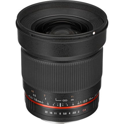 Rokinon 16mm f/2.0 ED AS UMC CS Lente para Canon EF-S Montura f/2.0-22 Apertura
