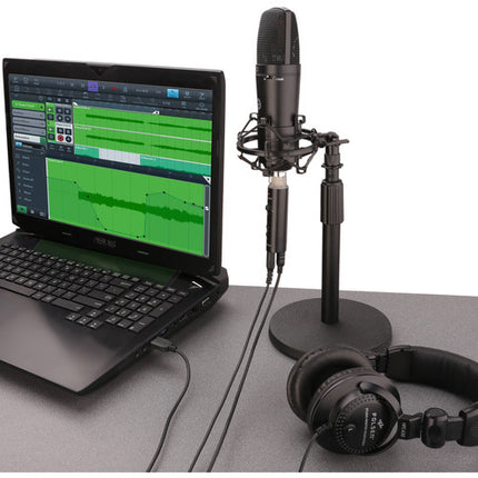 Polsen XLR-USB-48 Interfaz de Audio XLR a USB con Phantom 48V y Salida Auriculares