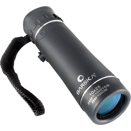 Barska 10x25 Trend Monocular Prismático Compacto Ligero con Funda y Correa