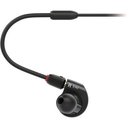 Audio-Technica ATH-E40 Auriculares Monitor In Ear con Cable Desmontable y Aislamiento