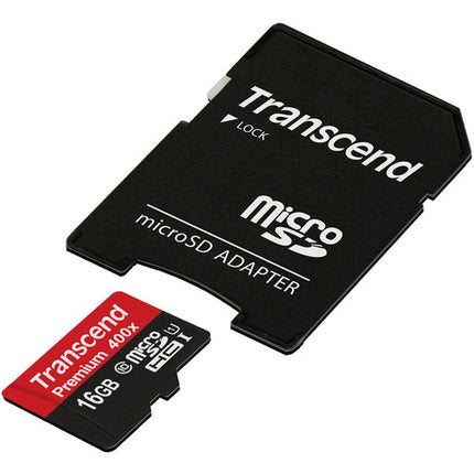Transcend 16GB microSDHC UHS-I Clase 10 60MBs con Adaptador SD