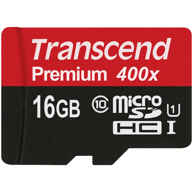 Transcend 16GB microSDHC UHS-I Clase 10 60MBs con Adaptador SD