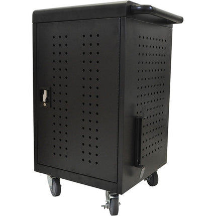 Luxor Carro de Carga para 30 Tabletas y Chromebooks con 30 Puertos y Ruedas Bloqueables
