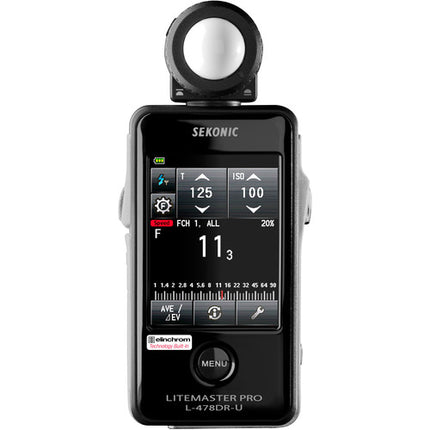 Sekonic LiteMaster Pro L-478DR-U-EL Fotómetro con Pantalla Táctil 2.7" y Control de Potencia Flash