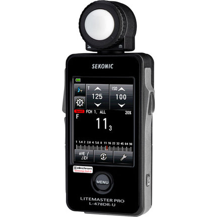 Sekonic LiteMaster Pro L-478DR-U-EL Fotómetro con Pantalla Táctil 2.7" y Control de Potencia Flash