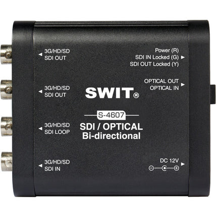 SWIT Convertidor portátil bidireccional SDI a fibra óptica